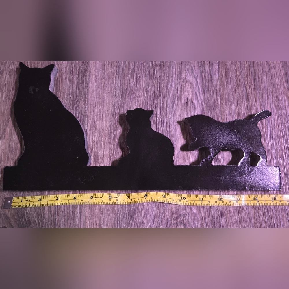 Black Cat Silhouette Wall/window Shadow Art 7.5×15" - Picture 6 of 7